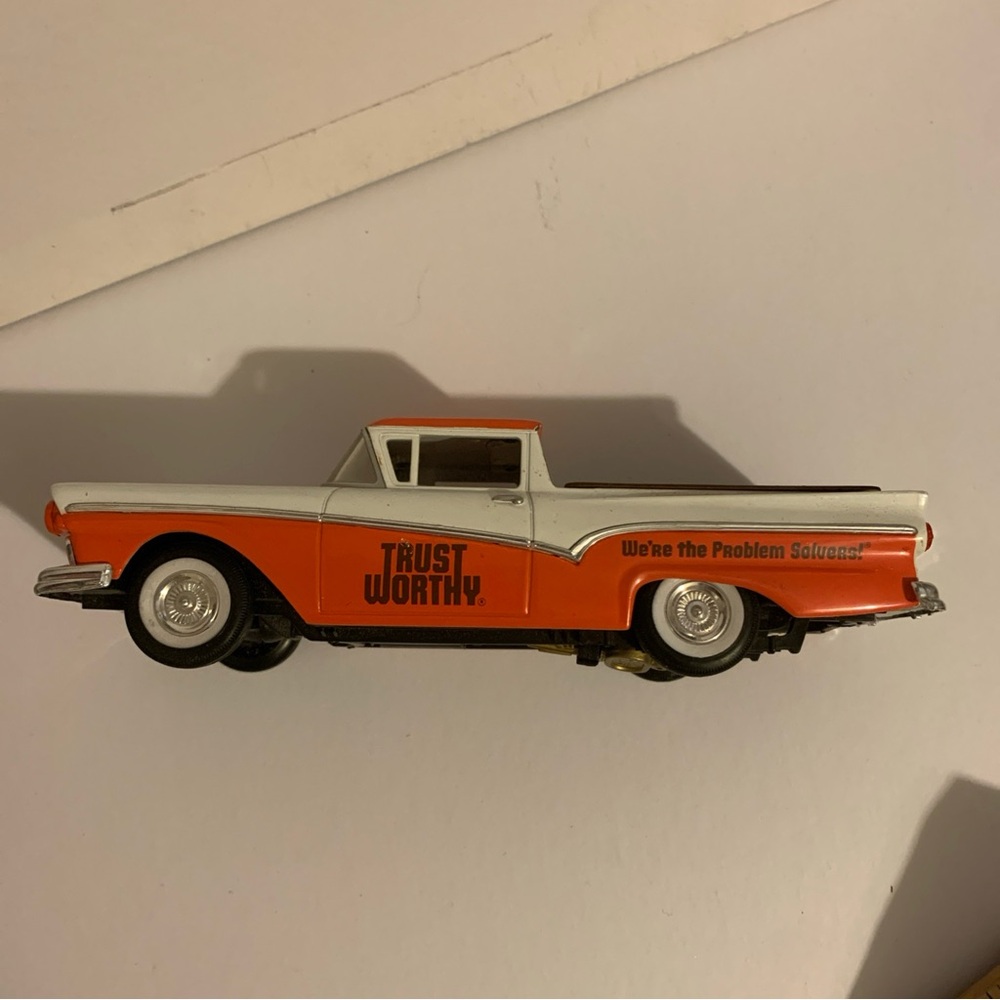 Trustworthy Orange & White Classic Toy Car
